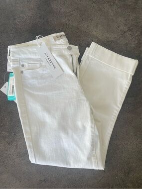 Liverpool Women's White “the Crop” cropped Jeans